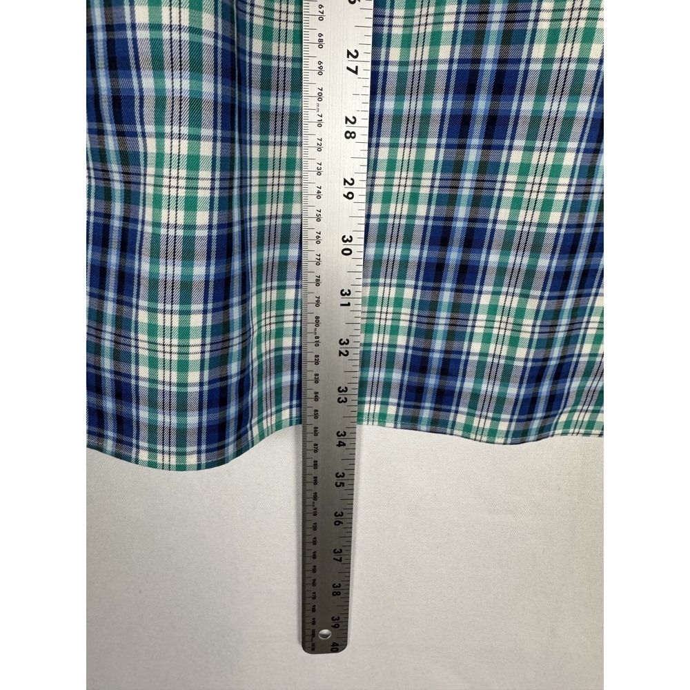 Peter Millar Shirt Mens XL Plaid 100% Cotton Button Up‎ Long Sleeve Casual - Picture 6 of 8